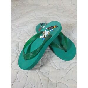 Vintage Y2K Flip Flop Skater Green GAP Youth Size 1‎ / 2